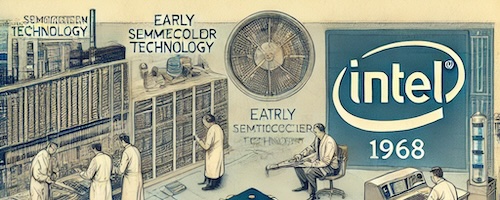 Early Intel semiconductor laboratory from 1968